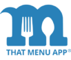 That Menu App Logo - blue with Text